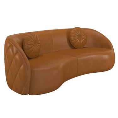 Imagem de Sofá 3 Lugares Para Sala Living Olimpo 288 Cm M03 Couríssimo Whisky Lyam Decor