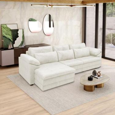 Imagem de Sofá Retrátil Elétrico Sala de Estar Nolan Bipartido 257cm Conforto Pr