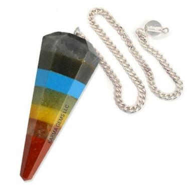 Imagem de Sete chakra, pêndulo, cristais, tábua de ouija, suprimentos para fazer joias, hastes de mergulho, suprimentos de bruxaria, cristal de pêndulo, placa de pêndulo, acessórios de meditação, pedras de