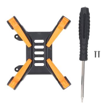 Imagem de Drone Landing Gear Lightweight Estável Dobrável Extended Landing Legs para AVATA2 Drone Acessórios Fit para AVATA2 Drone ABS Material inclui parafusos e chave de fenda (Laranja preta)