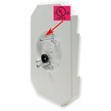 Imagem de iMBAPrice 8141DBL-1 Kits de montagem de lâmpada de tapume com caixa integrada para 1/2 polegada (0,5 polegada) exterior duplo de 10 cm volta de tapume vertical de 1/2 polegada