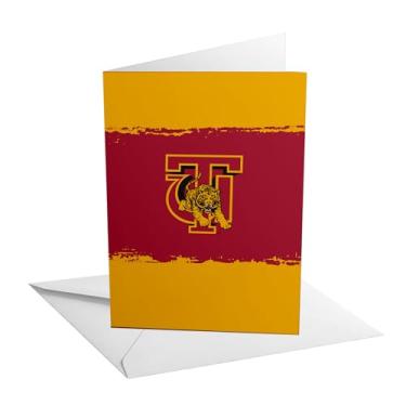 Imagem de Desert Cactus Cartão de felicitações da Universidade Tuskegee 12 x 17 cm Golden Tigers Cartolina dobrada única com envelope para celebração de festa oficialmente licenciada (cartão B de 12 x 18 cm