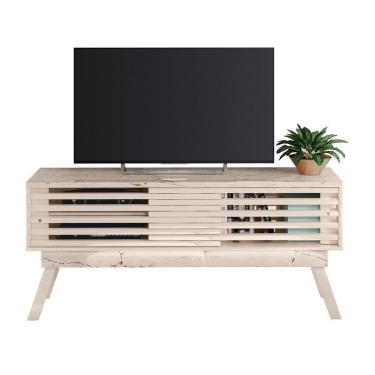 Imagem de Aparador Bancada Para Sala Frizz 1.5 - 7 Decor Calacata E Off White