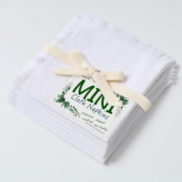 Imagem de Urby Guardanapos De Algodão Reutilizáveis Eco Hanky 25X25 Cm (Franja Rústica). Pano Pequenos. Ideal Para Crianças Usarem Em Almoços, Jantares E Ocasiões Como Casamentos, Aniversários Coquetéis. (Lar