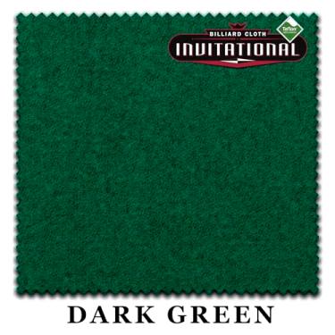 Imagem de Championship Invitational Teflon Bilhar mesa de bilhar pano de feltro - com manchas - trilhos pré-cortados - Revendedor autorizado (verde escuro, 2,4 m)