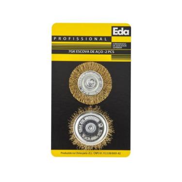 Imagem de Escova Aco Furad Elet 2Pcs Copo-Red Import Blister - EDA