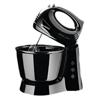 Imagem de Batedeira de Mesa Mondial Pratica B44B 400W 3 Velocidades Preta 220V