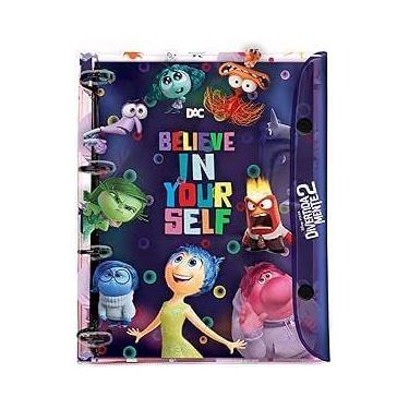 Imagem de Caderno Argolado Universitário em PVC Cristal com 192 Folhas Divertida