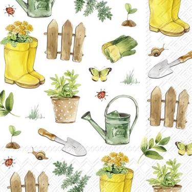 Imagem de Guardanapo para Decoupage Ihr 33x33 Jardinagem C/ 20 Unidade - GUARDAN