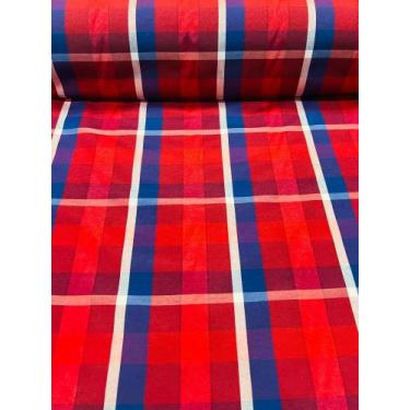 Imagem de Tricoline Misto Xadrez 1m x 1,5m / 70% poliéster 30% algodão - Impacto