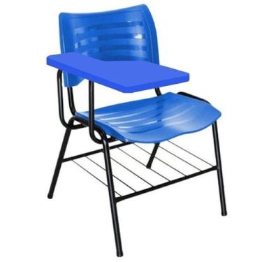 Imagem de Cadeira Universitária com Prancheta Plástica cor Azul - MASTCMOL