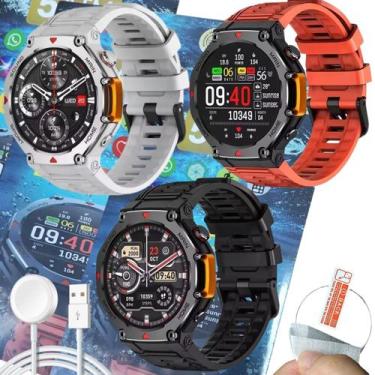 Imagem de Smart Watch Inteligente M-Rex 4 Tatico Militar Relogio Masculino Monit