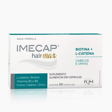 Imagem de Vitaminas para Cabelos e Unhas com Cisteína Imecap Hair Max 60 Cápsulas