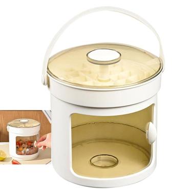 Imagem de Balde Forma de Gelo Reservatorio Pegador Tampa Alça Recipiente Dispenser Armazenamento Casa Festa Evento