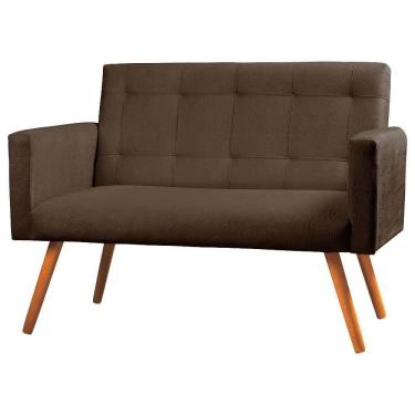Imagem de Sofá Namoradeira 2 Lugares Sabrina Veludo - Star Confort
