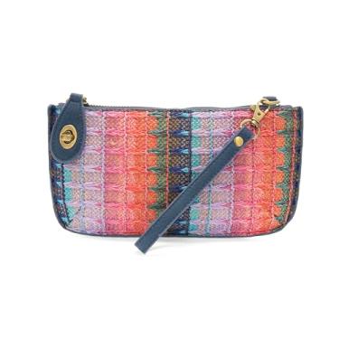 Imagem de Joy Susan Bolsa feminina fashion de palha, mini bolsa tiracolo, Multicolorido profundo