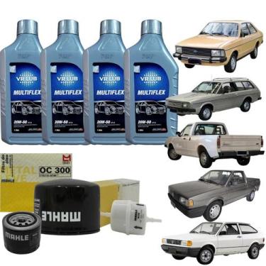 Imagem de Kit Troca Óleo 20w50 Motor CHT 1.0 1.6 Gol Parat Saveiro Voyage Ford E