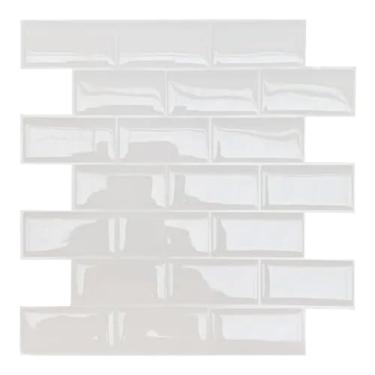 Imagem de Pastilha Adesiva Resinada, Tijolinho Branco, 4 unidades, Cromo Sign