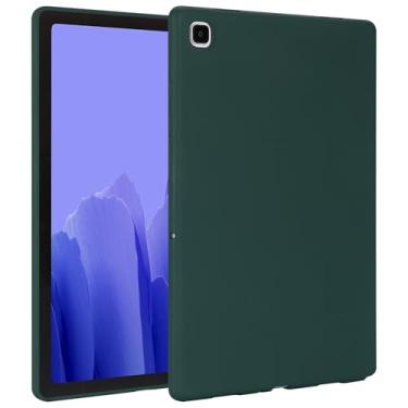 Imagem de UUcovers Para tablet Samsung Galaxy Tab A7 de 10,4 polegadas 2022/2020 (modelo: SM-T503/T509/T500/T505/T507), capa traseira de TPU macio e leve à prova de choque, capa de borracha de silicone, verde
