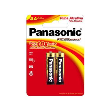 Imagem de Pilha Alcalina AA Power Alkaline LR6XAB/2B192 - Panasonic 1,5V 2 Unida