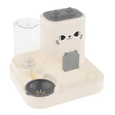 Imagem de IEUDNS Alimentador automático para animais de estimação, recipiente de água, tigela multifuncional removível para cães, dispensador de água, tigela de, Cinza