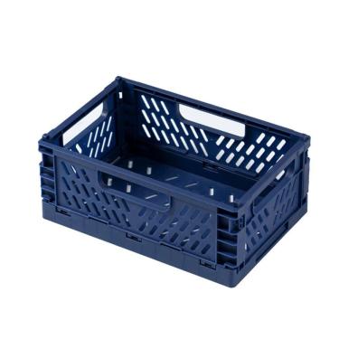 Imagem de Cesto Organizador Le em Plástico Azul Dobrável 22,2x14,7x9,3cm