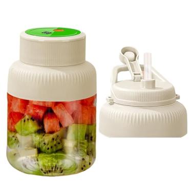 Imagem de Espremedor de frutas elétrico – Espremedor de frutas compacto, copo elétrico sem fio de 1300 ml para restaurante, reunião, sala de jantar, apartamento, casa, cozinha