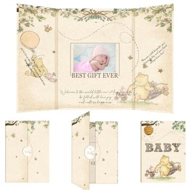 Imagem de ZsaTuiy Livro de visitas Winnie Baby Show, decorações de festa de chá de bebê, livros de convidados The Pooh para fazer login, livros de memória de boas-vindas para meninos ou meninas criativos