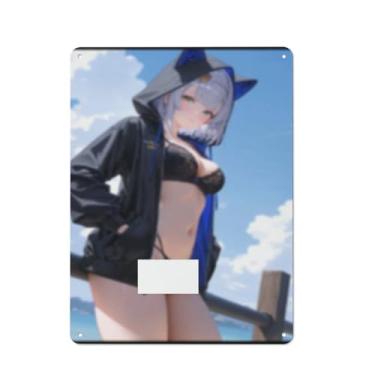 Imagem de Hot Sexy Anime Girl Poster Art Poster Tin Sign Vintage Wall Art Decoration Poster 30,5 x 40,6 cm, AI263