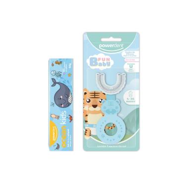 Imagem de Kit Escova Dental Infantil Fun Baby + Gel Dental Ocean Kids