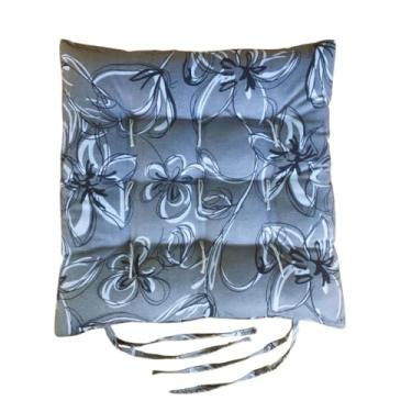 Imagem de Kit 6 peças Almofadas de cetim estampadas com fivelas Almofadas para cadeiras(EST 10)