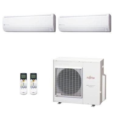 Imagem de Ar-Condicionado Multi Split Inverter Fujitsu 35.000 (1x Evap HW 18.000 + 1x Evap HW 24.000) Quente/Frio 220V