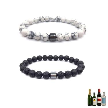 Imagem de TACBSP Conjunto de pulseiras antiálcool Glame para reduzir o desejo de beber e parar de beber álcool manifestação, One Size, Pedra, Sem Pedra Preciosa