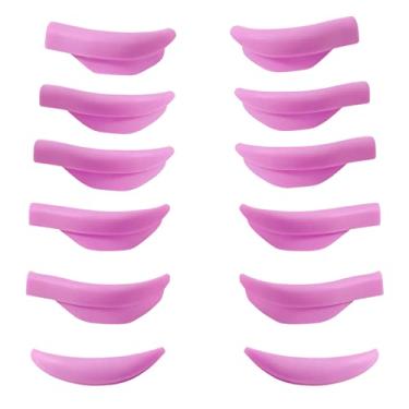 Imagem de Almofada de elevação de cílios, haste permanente de cílios, protetor de curvador de laminação macia Mega L, almofadas de elevação de cílios de 6 tamanhos para todos os olhos e cílios, rolo de