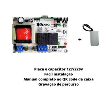 Imagem de Kit Central Universal Capacitor 2 Controles Tx Digital Ipec - Ipec