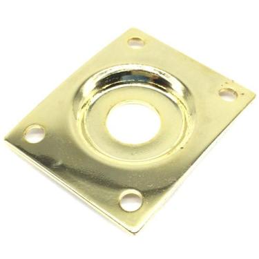 Imagem de Jack plate retangular Metal Dourado guitarra baixo LJC 1un - SPIRIT