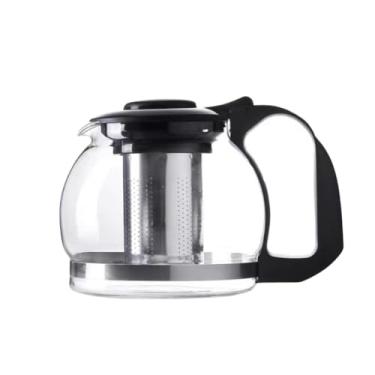 Imagem de Chaleira de Vidro com Infusor para Servir Café e Chá Jarra que Vai ao Fogo com Infusor de Chá 1200ml 13cm x 17cm