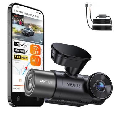 Imagem de Dash Cam Vantrue N2X Dual 2.7K frontal e interno com WiFi 5G