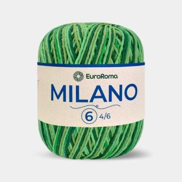 Imagem de Barbante EuroRoma Milano 6 fios - 200 gr 226mts para crochê, Esmeralda