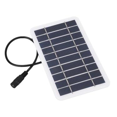 Imagem de Diyeeni 2W 5V Painel Solar Portátil, Carregador de Painel Solar Com Saída DC5521, Painéis Monocristalinos Leves para Compatibilidade Ao Ar Livre Com Baterias de 3,7 a 5V