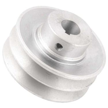 Imagem de Polia de Alumínio 2 Canais 90 mm com Furo de 3/4 Pol. Vonder