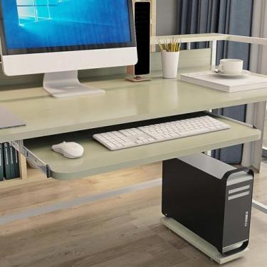 Imagem de Bandeja De Gaveta De Teclado 54 Cm / 60 Cm / 70 Cm Acessórios De Mesa Para Móveis Ternos Rack De Madeira De Hardware Sob A Mesa Bandeja De Teclado De Plataforma Ajustável, Maple, 54x27cm