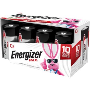 Imagem de Baterias Max C Energizer, pilhas de células CULKALINE C (8 contagem de baterias)
