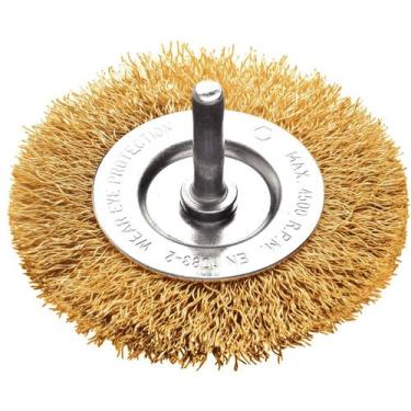 Imagem de Escova Circular Arame Ondulado com Haste 2x1/4'' Tramontina PRO