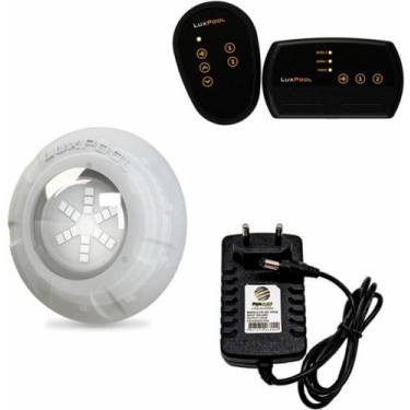 Imagem de Kit 1 led 9w luxpool + fonte 2a + controlador luxpool 72w