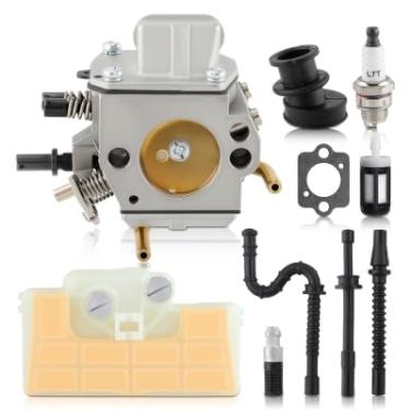 Imagem de Carbhub Carburador compatível com STIHL MS390 MS290 029 MS310 039 Carburador de motosserra com filtro de ar, linha de combustível, kit de ajuste de vela de ignição, substitui o número de peça 1127 120