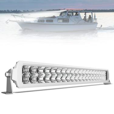 Imagem de 4WDKING Barra de luz LED de 55 cm, luz LED impermeável IP68 e IP69K, holofote de fileira dupla branca e feixe de luzes off-road para caminhonete 4x4 ATV UTV Boat