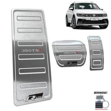 Imagem de Descanso + Pedaleira Tiguan 350 Tsi R-line 2018 A 2020 Prata