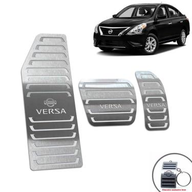 Imagem de Pedaleira + Descanso Nissan Versa 2015/2020 Automático Prata