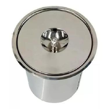 Imagem de Lixeira De Embutir 05 Litros Inox Pias Bancadas Mármores